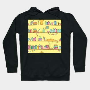 Cats and Books Hoodie